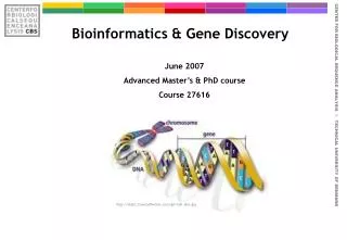 Bioinformatics &amp; Gene Discovery