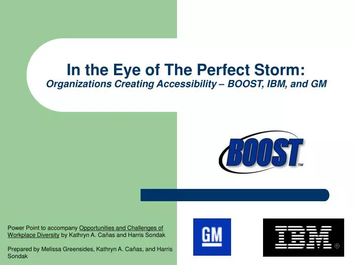 in the eye of the perfect storm organizations creating accessibility boost ibm and gm