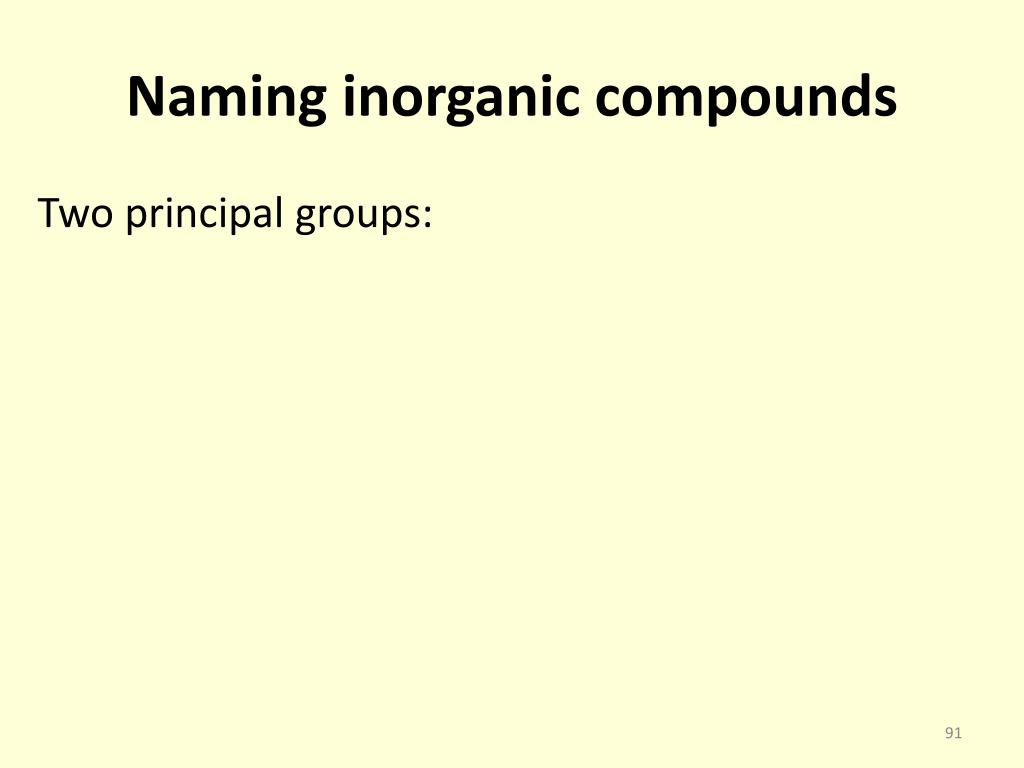 PPT - Naming inorganic compounds PowerPoint Presentation, free download ...