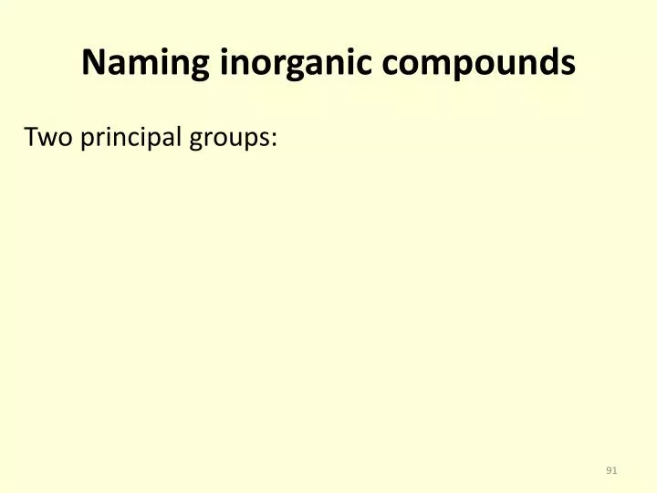 naming inorganic compounds