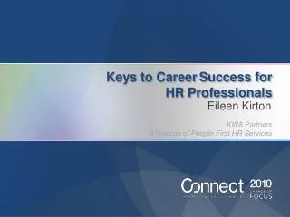 Keys to Career Success for HR Professionals