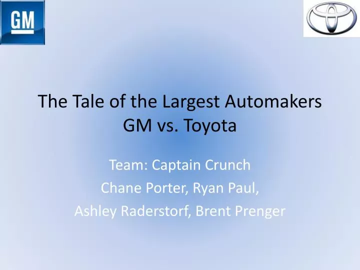the tale of the largest automakers gm vs toyota