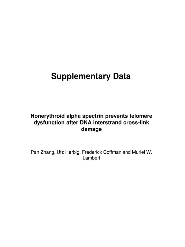 supplementary data