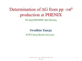 Determination of ?G from pp -&gt; ? 0 production at PHENIX