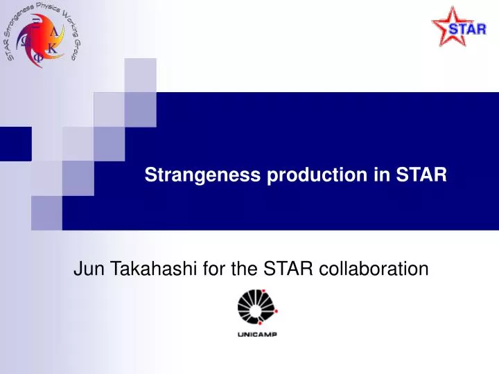 strangeness production in star