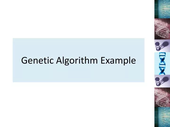 genetic algorithm example