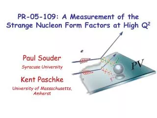 PR-05-109: A Measurement of the Strange Nucleon Form Factors at High Q 2