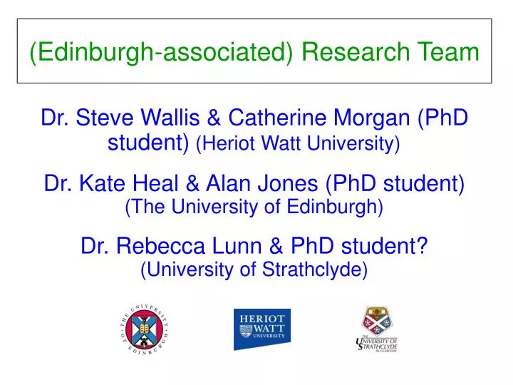 edinburgh associated research team