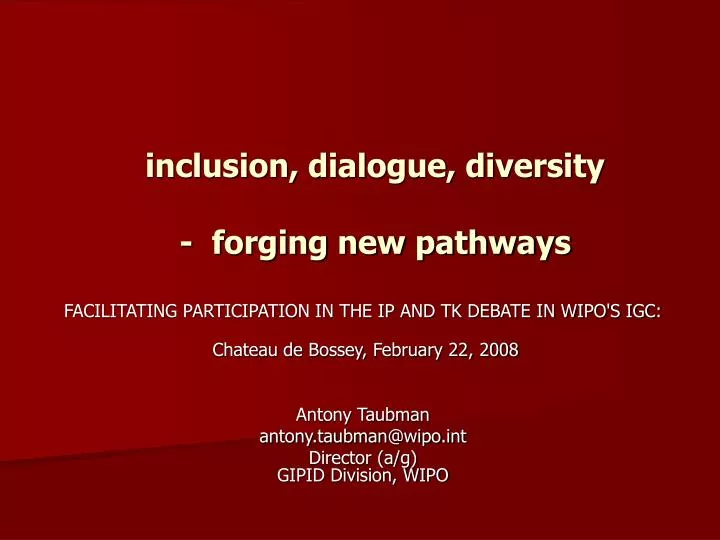 inclusion dialogue diversity forging new pathways