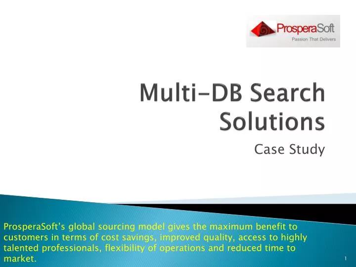 multi db search solutions