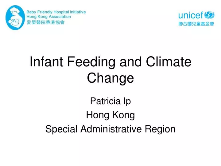 infant feeding and climate change