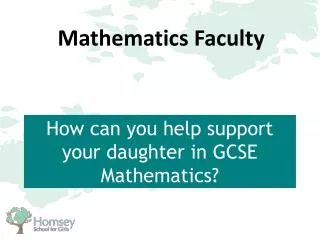 How can you help support your daughter in GCSE Mathematics?