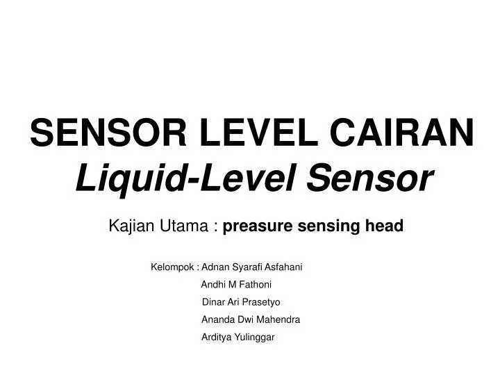 sensor level cairan liquid level sensor