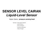 SENSOR LEVEL CAIRAN Liquid-Level Sensor - slide 1