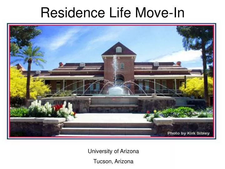 residence life move in