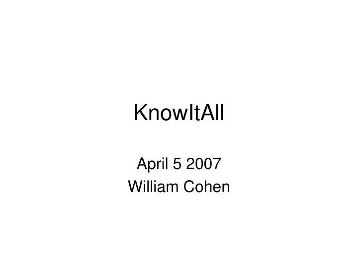 knowitall