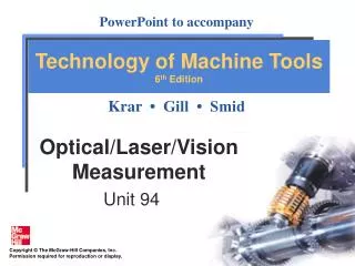 Optical/Laser/Vision Measurement