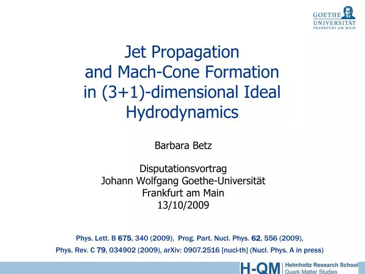 jet propagation and mach cone formation in 3 1 dimensional ideal hydrodynamics