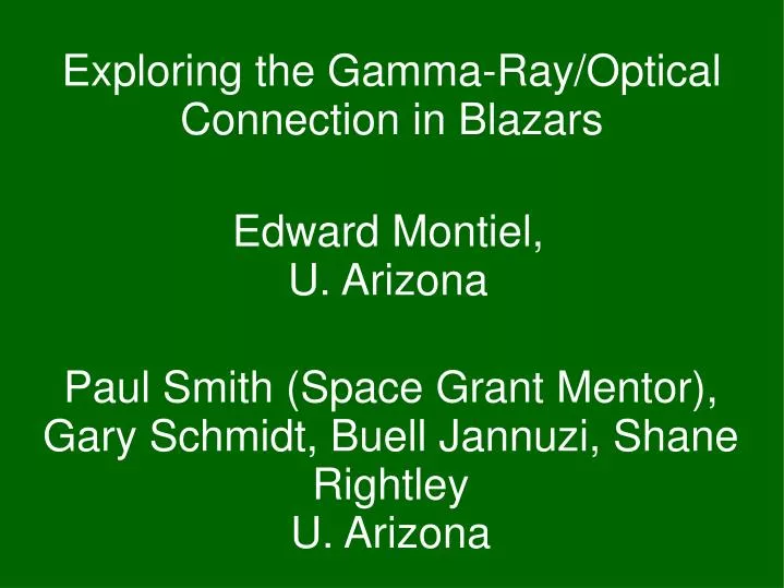 exploring the gamma ray optical connection in blazars