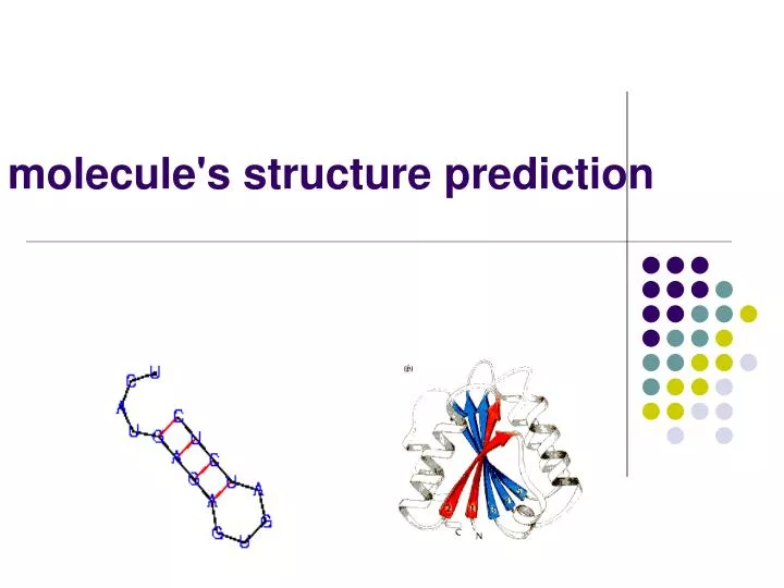molecule s structure prediction