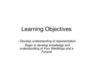 Learning Objectives