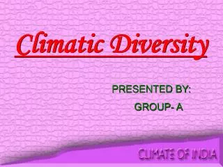 Climatic Diversity