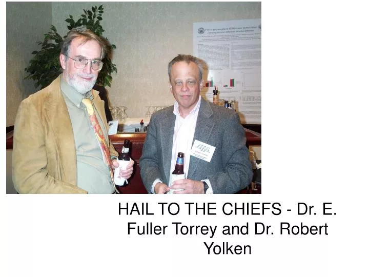 hail to the chiefs dr e fuller torrey and dr robert yolken