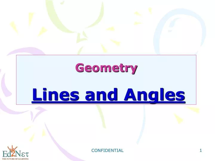 geometry lines and angles