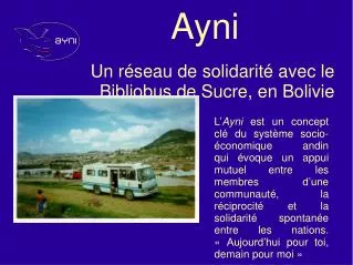 un r seau de solidarit avec le bibliobus de sucre en bolivie