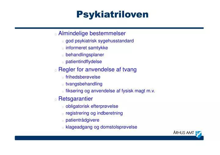 psykiatriloven