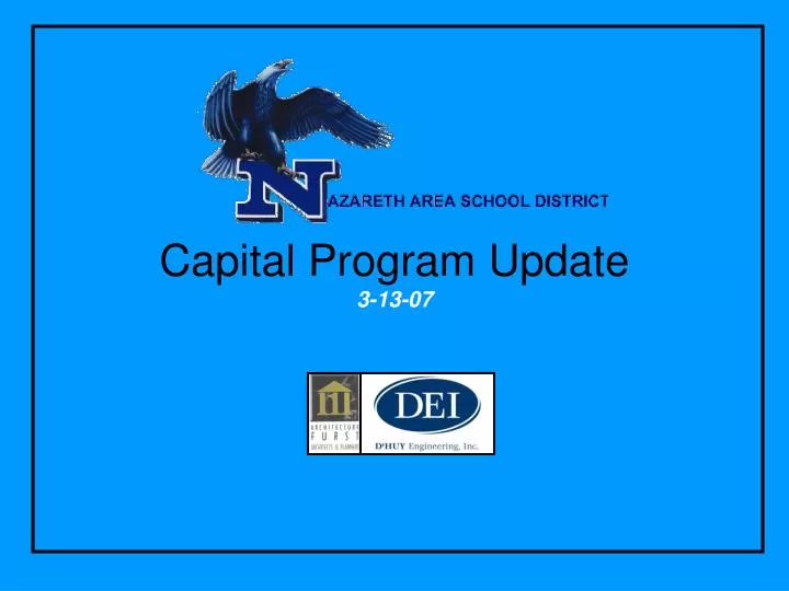 capital program update 3 13 07