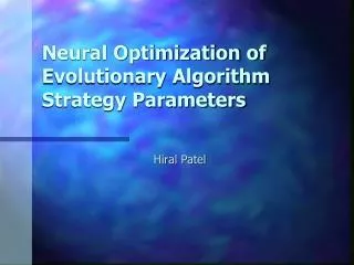 Neural Optimization of Evolutionary Algorithm Strategy Parameters
