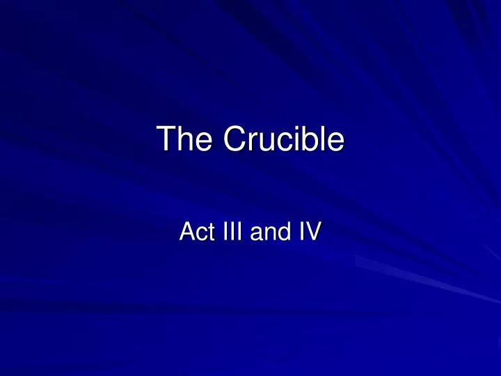 the crucible