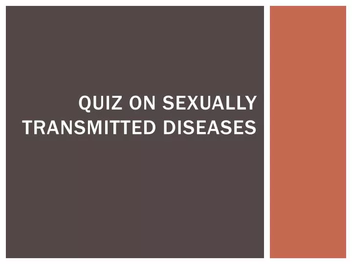 quiz on sexually transmitted diseases