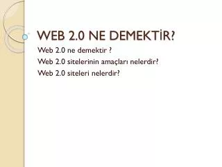 web 2 0 ne demekt r
