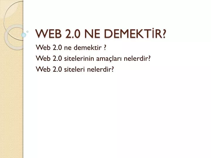 web 2 0 ne demekt r