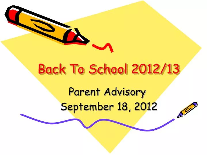 back to school 2012 13