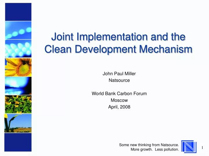 joint implementation and the clean development mechanism