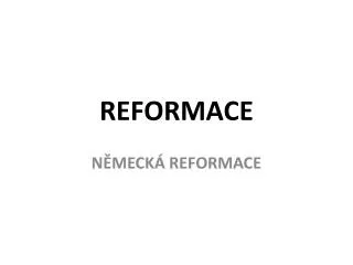reformace
