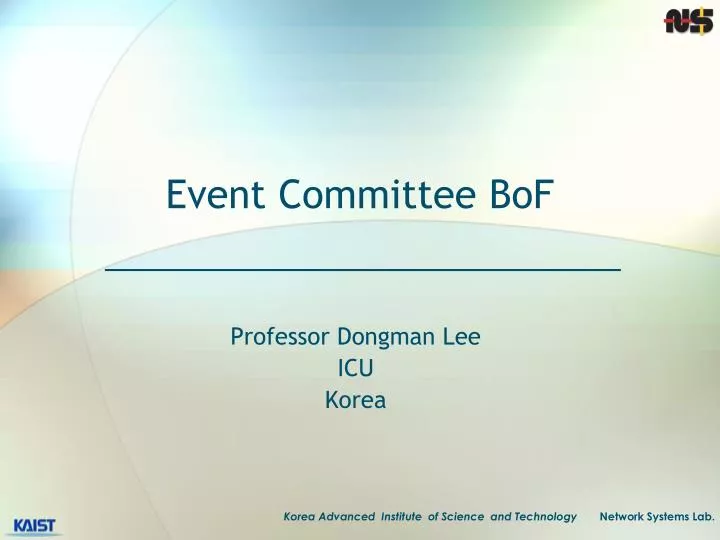 event committee bof