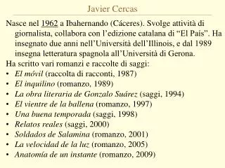 Javier Cercas