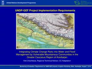 UNDP-GEF Project Implementation Requirements