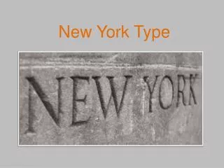 New York Type