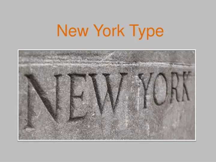 new york type