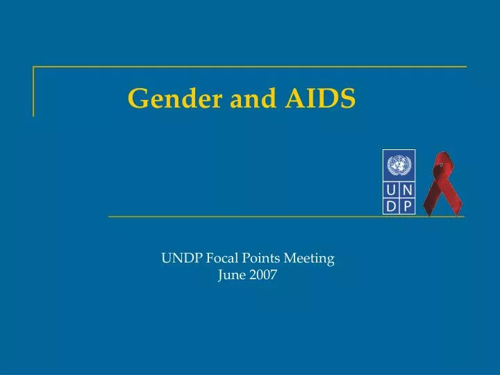 gender and aids