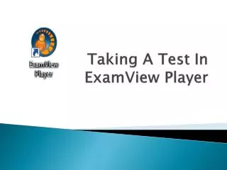 Taking A Test In ExamView Player