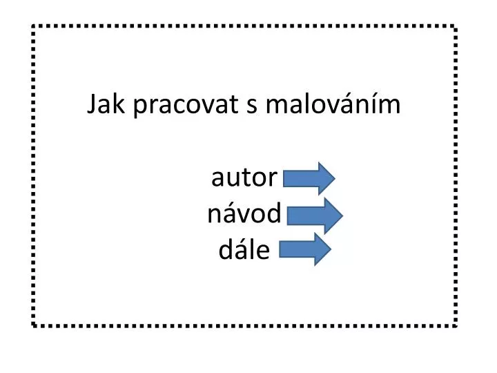 jak pracovat s malov n m autor n vod d le