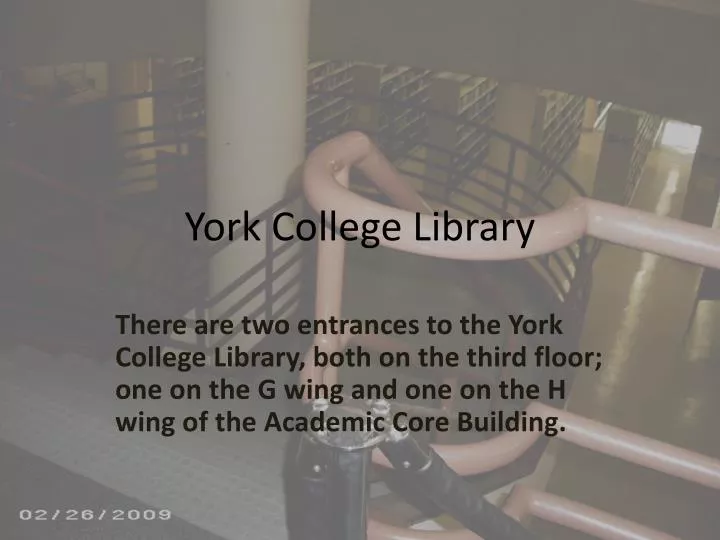 york college library