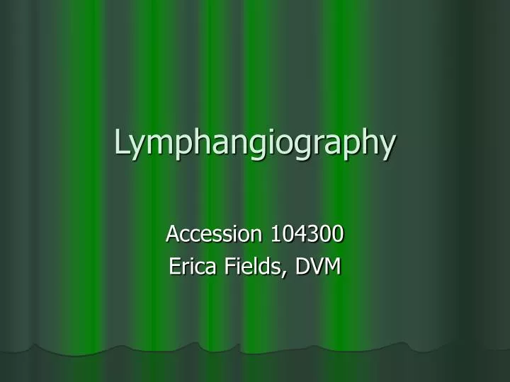 lymphangiography