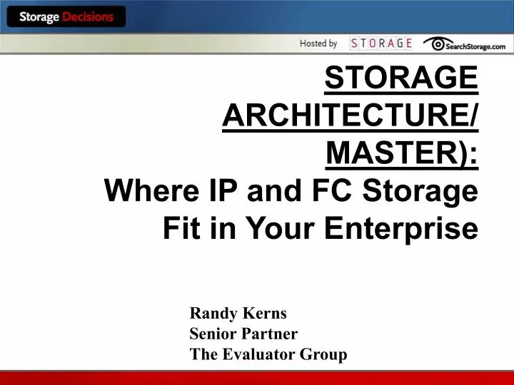 storage architecture master where ip and fc storage fit in your enterprise